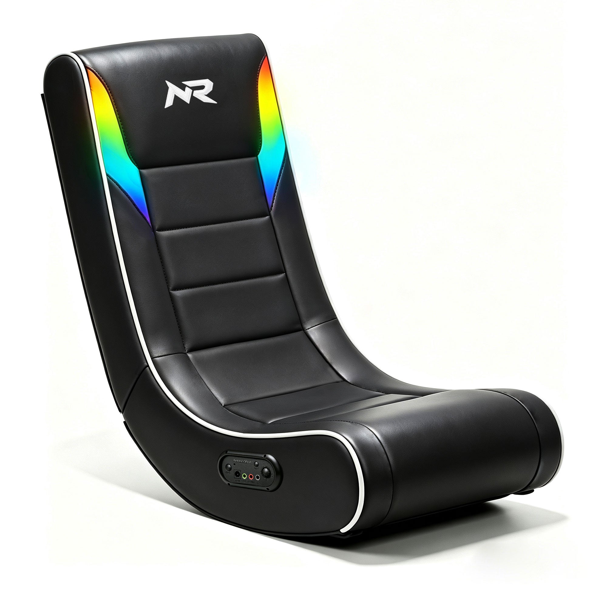 NoxRoc Video Gaming Floor Rocker Chair, Built-in Audio, RGB LED, For Gamers, Bedroom or Game Room