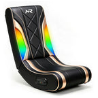 NoxRoc Video Gaming Floor Rocker Chair, Built-in Audio, RGB LED, For Gamers, Bedroom or Game Room
