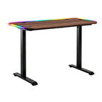 NoxRoc 50 Inch Gaming Desk with RGB LED Lights, 24"D x 50"W x 29"H, Large Computer Desk for Home Office, Stable Steel Frame, Easy Assembly