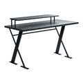 NoxRoc 50 Inch Gaming Desk with Monitor Stand, Computer Desk for Home Office, Ergonomic Gamer Desk with Z-Shaped Metal Frame, Modern PC Workstation, 50" W x 24" D x 28" H