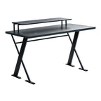 NoxRoc 50 Inch Gaming Desk with Monitor Stand, Computer Desk for Home Office, Ergonomic Gamer Desk with Z-Shaped Metal Frame, Modern PC Workstation, 50" W x 24" D x 28" H