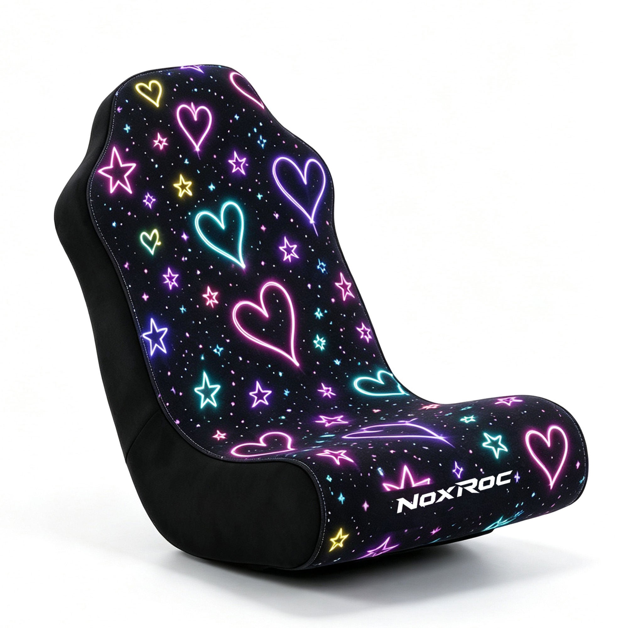 NoxRoc Printed  Video Gaming Floor Rocker Chair For Boys, Girls, Teens, Compressed Foam