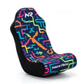 NoxRoc Video Gaming Floor Rocker Chair, Printed  Heart Cube Graphic, Full Compressed Foam