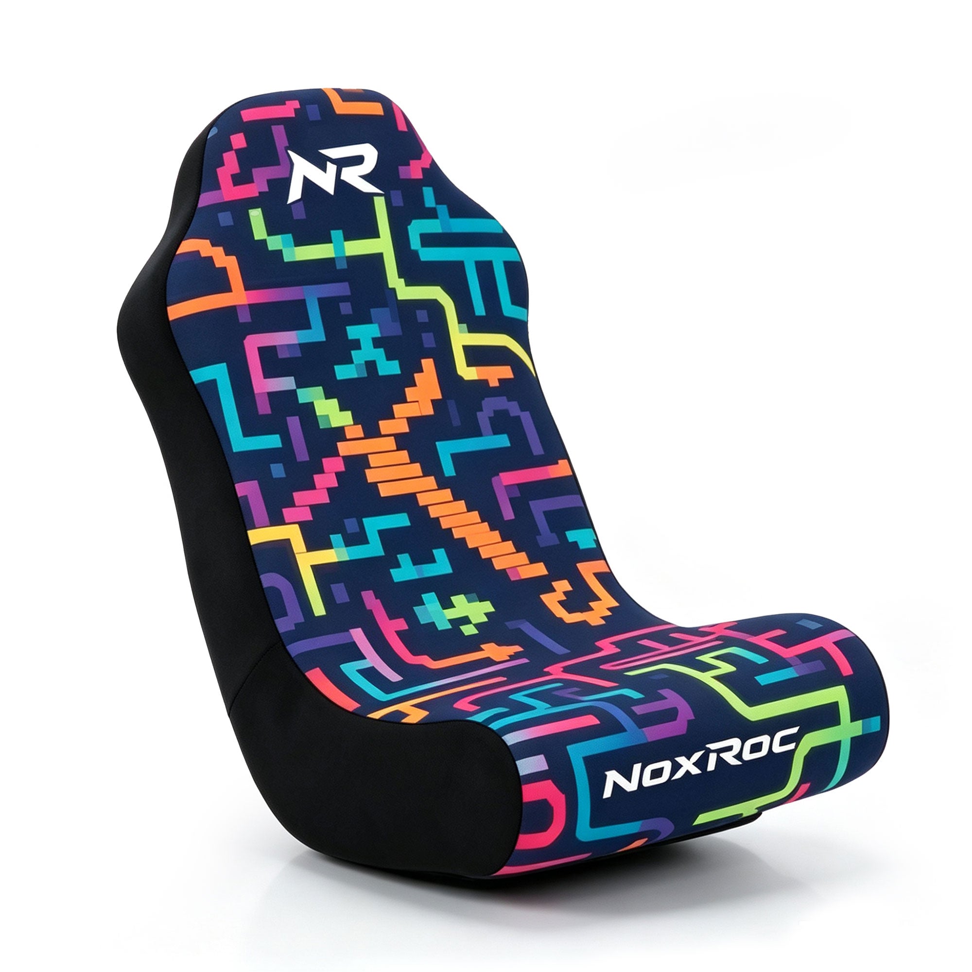 NoxRoc Printed  Video Gaming Floor Rocker Chair For Boys, Girls, Teens, Compressed Foam