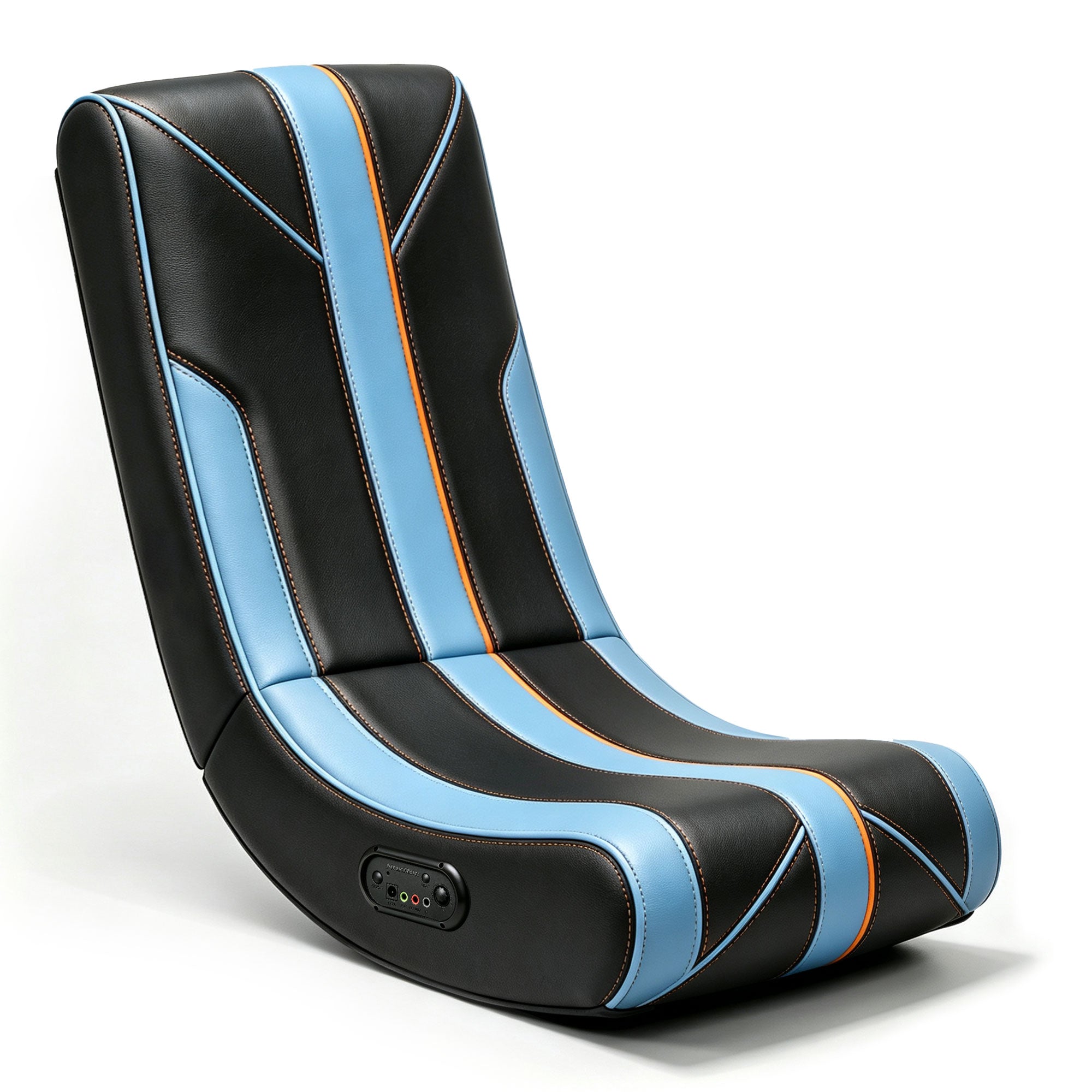 NoxRoc Video Gaming Floor Rocker Chair, Built-in Audio, For Gamers, Bedroom or Game Room, Wide Headrest