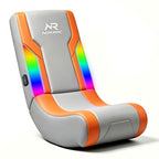 NoxRoc Video Gaming Floor Rocker Chair, RGB LED, For Gamers, Bedroom or Game Room