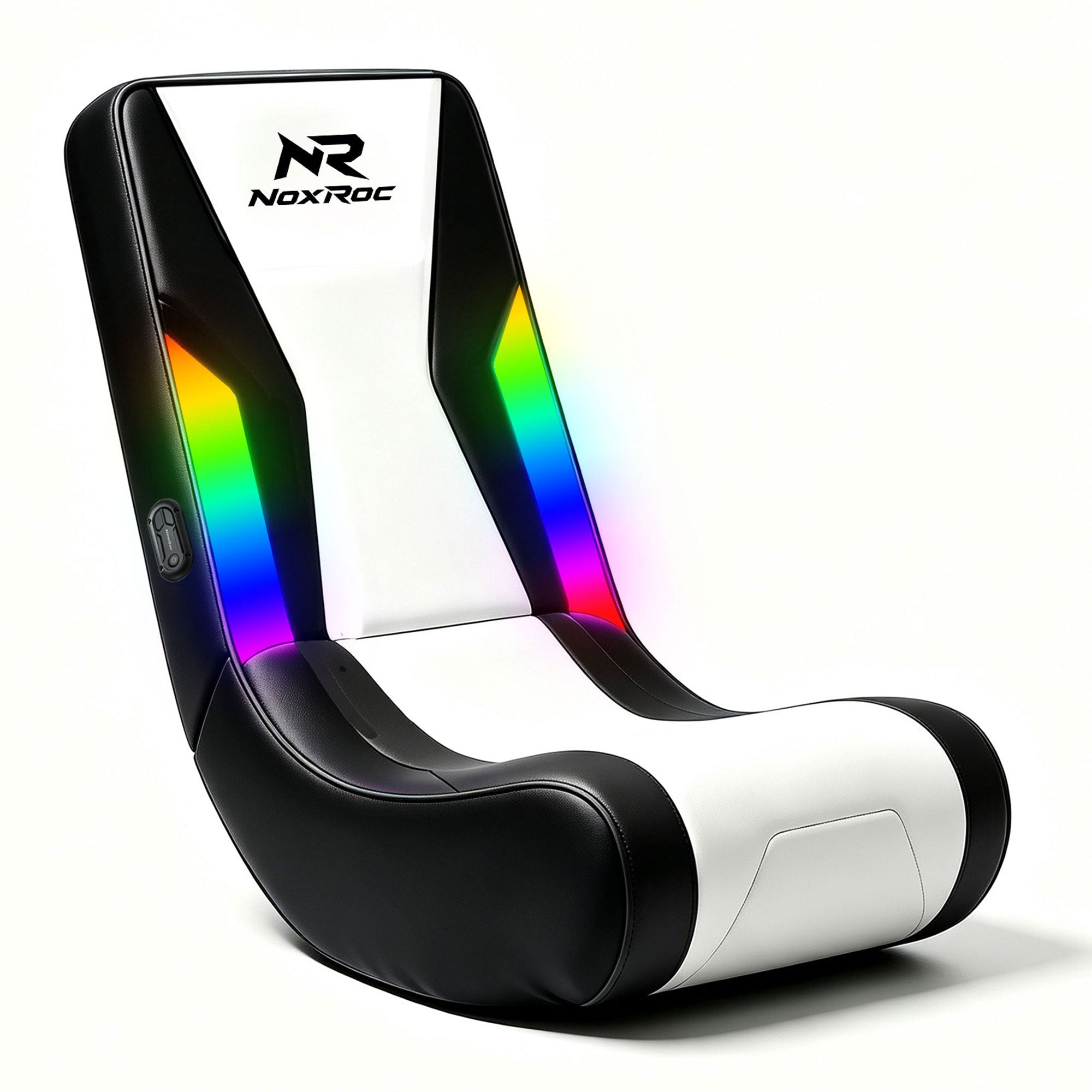 NoxRoc Video Gaming Floor Rocker Chair, RGB LED, For Gamers, Bedroom or Game Room