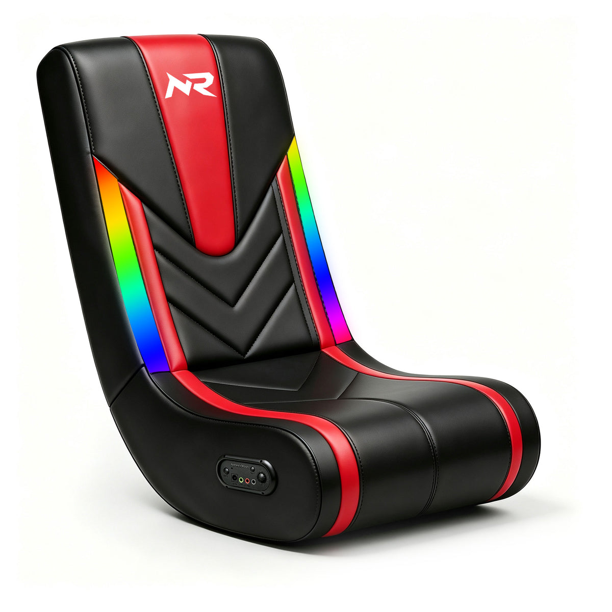 NoxRoc Video Gaming Floor Rocker Chair, RGB LED Lighting, Vector