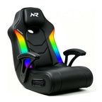 NoxRoc Video Gaming Floor Rocker Chair With Armrests, Built-in Audio, RGB LED, College Dorm Essentials for Guys and Girls, Bedroom, Dorm Room Essentials, Foldable, Gifts for Gamers