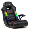 NoxRoc Video Gaming Floor Rocker Chair With Armrests, Built-in Audio, RGB LED, College Dorm Essentials for Guys and Girls, Bedroom, Dorm Room Essentials, Foldable, Gifts for Gamers