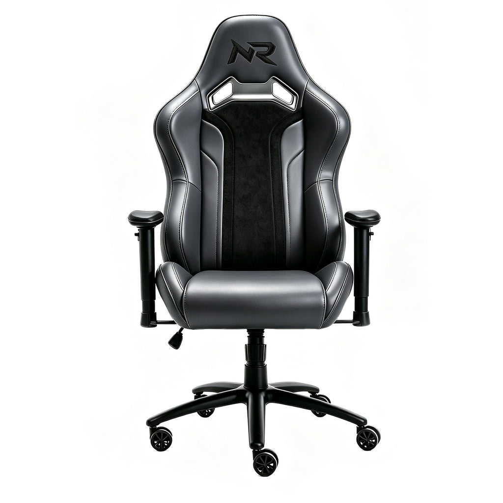 NoxRoc Gaming Chair, High-Back Ergonomic Computer Chair Massage Lumbar Cushion, Height Adjustable Game Chair with 360°-Swivel Seat for Office or Gaming