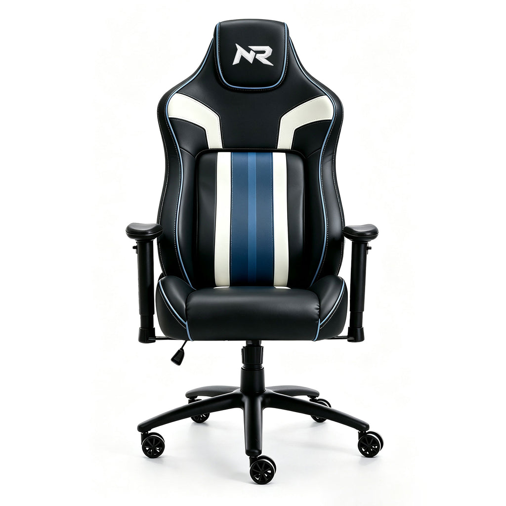 NoxRoc Gaming Chair, Computer Chair with Lumbar Support and Link Armrest, Height Adjustable Game Chair with 360°-Swivel Seat for Office or Gaming