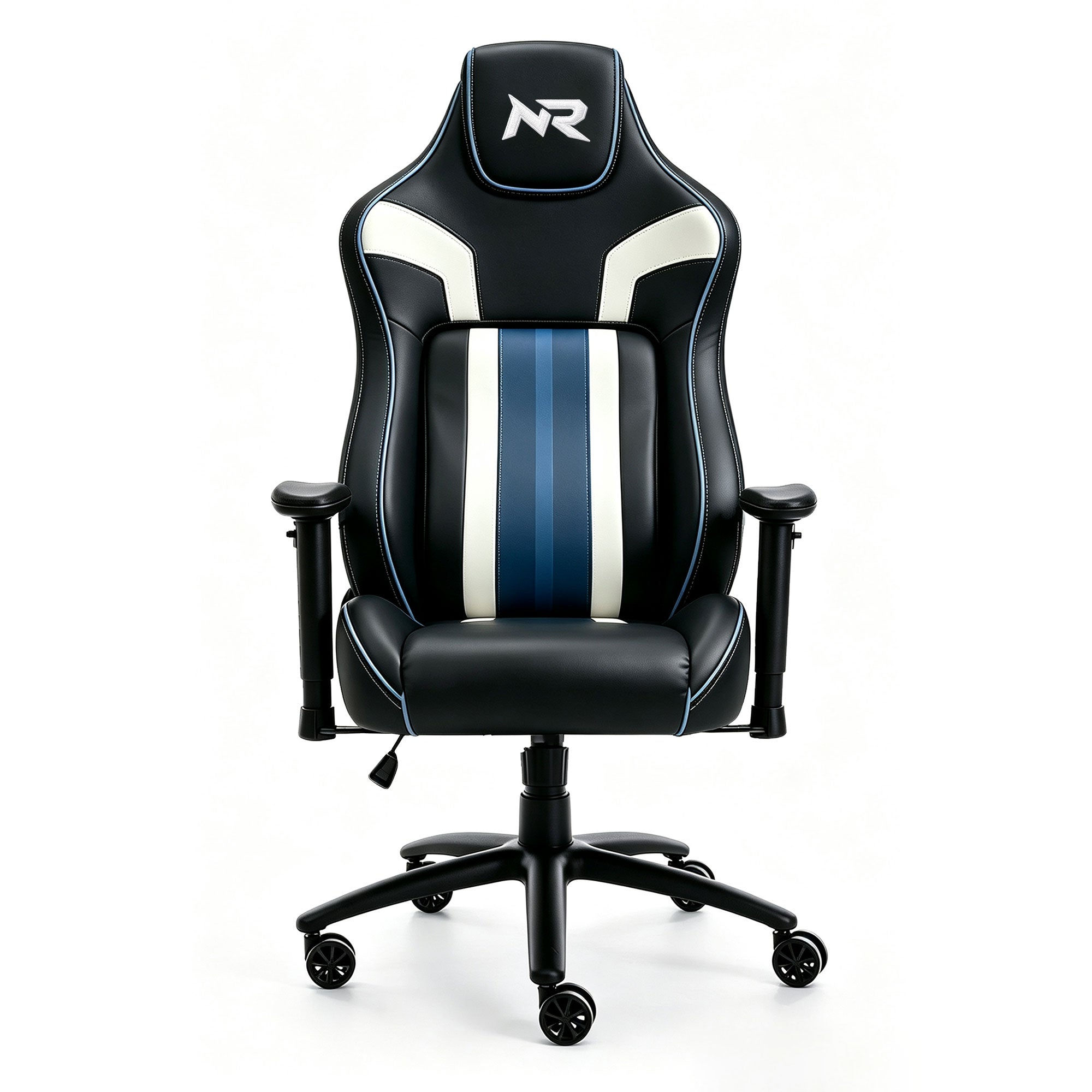 NoxRoc Gaming Chair, Computer Chair with Lumbar Support and Link Armrest, Height Adjustable Game Chair with 360°-Swivel Seat for Office or Gaming