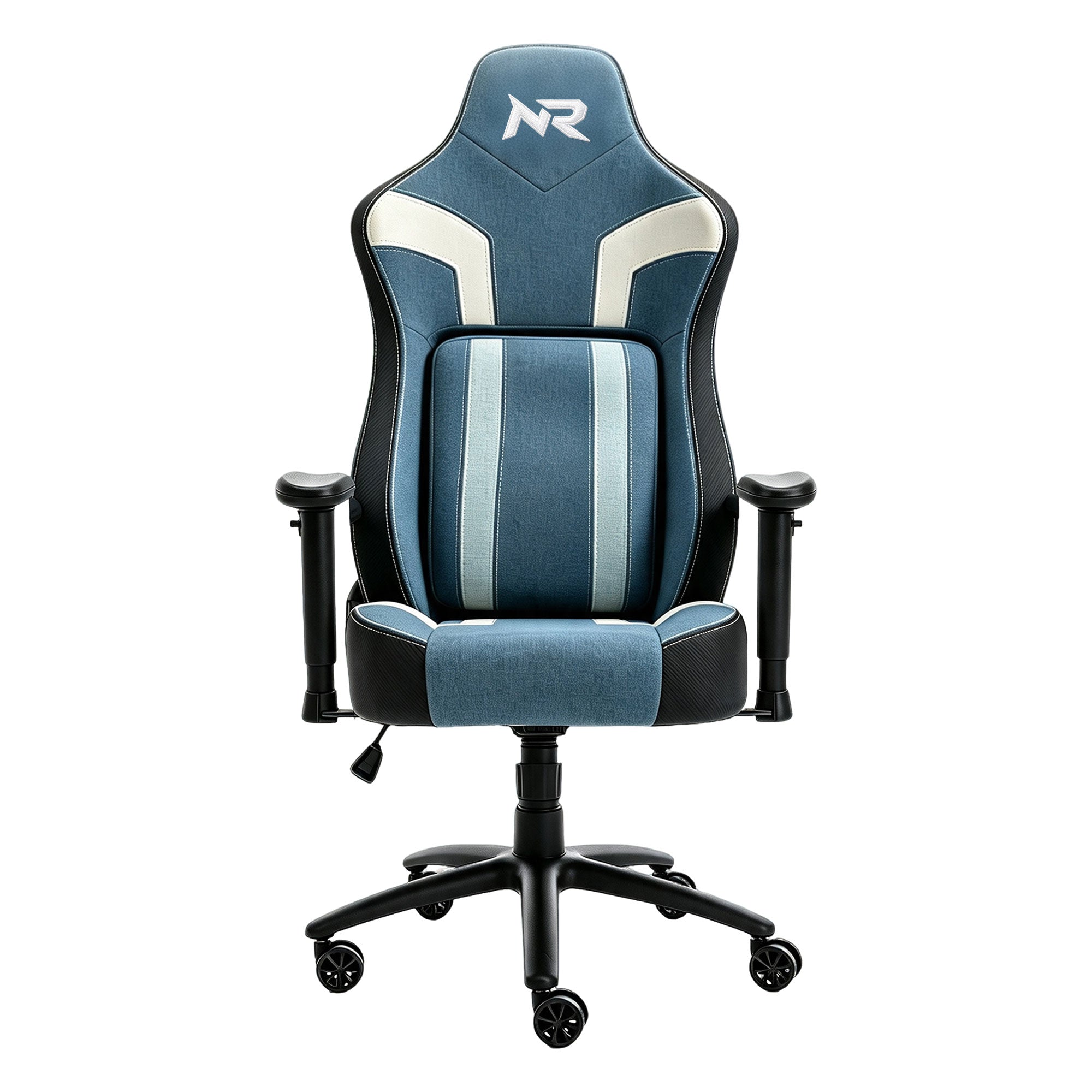 NoxRoc Gaming Chair, Computer Chair with Lumbar Support and Link Armrest, Height Adjustable Game Chair with 360°-Swivel Seat for Office or Gaming