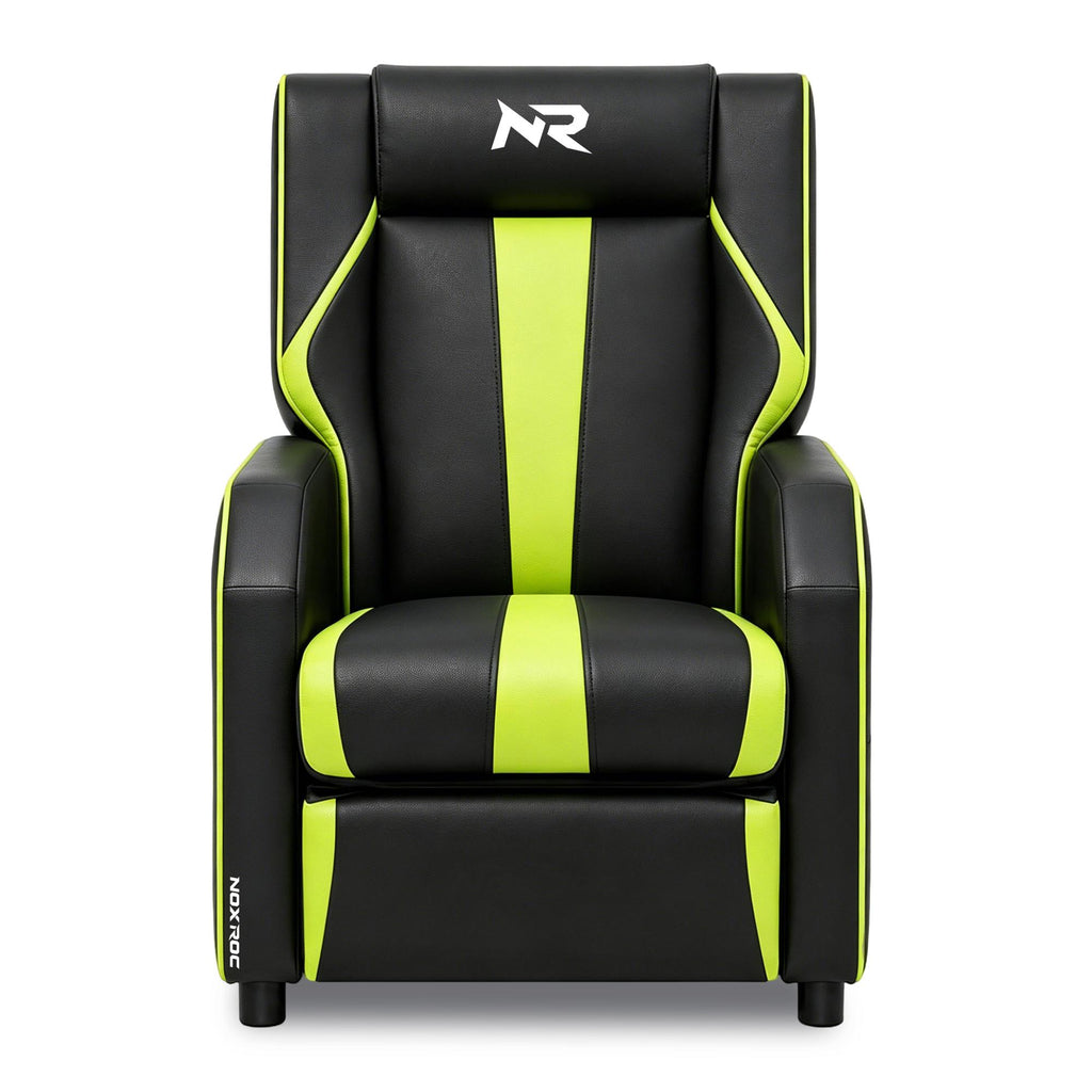NoxRoc Gaming Recliner Chair, Racing Style Single PU Leather Sofa Modern Living Room Recliners Ergonomic Comfortable Home Theater Seating