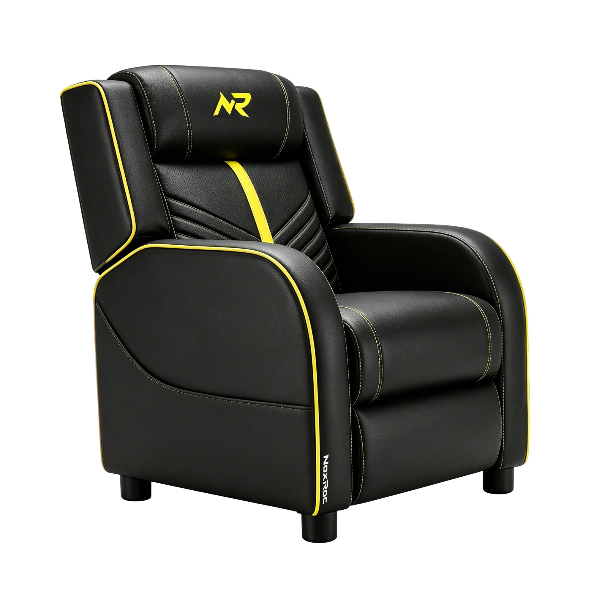 NoxRoc Gaming Recliner Chair, Racing Style Single PU Leather Sofa Modern Living Room Recliners Ergonomic Comfortable Home Theater Seating