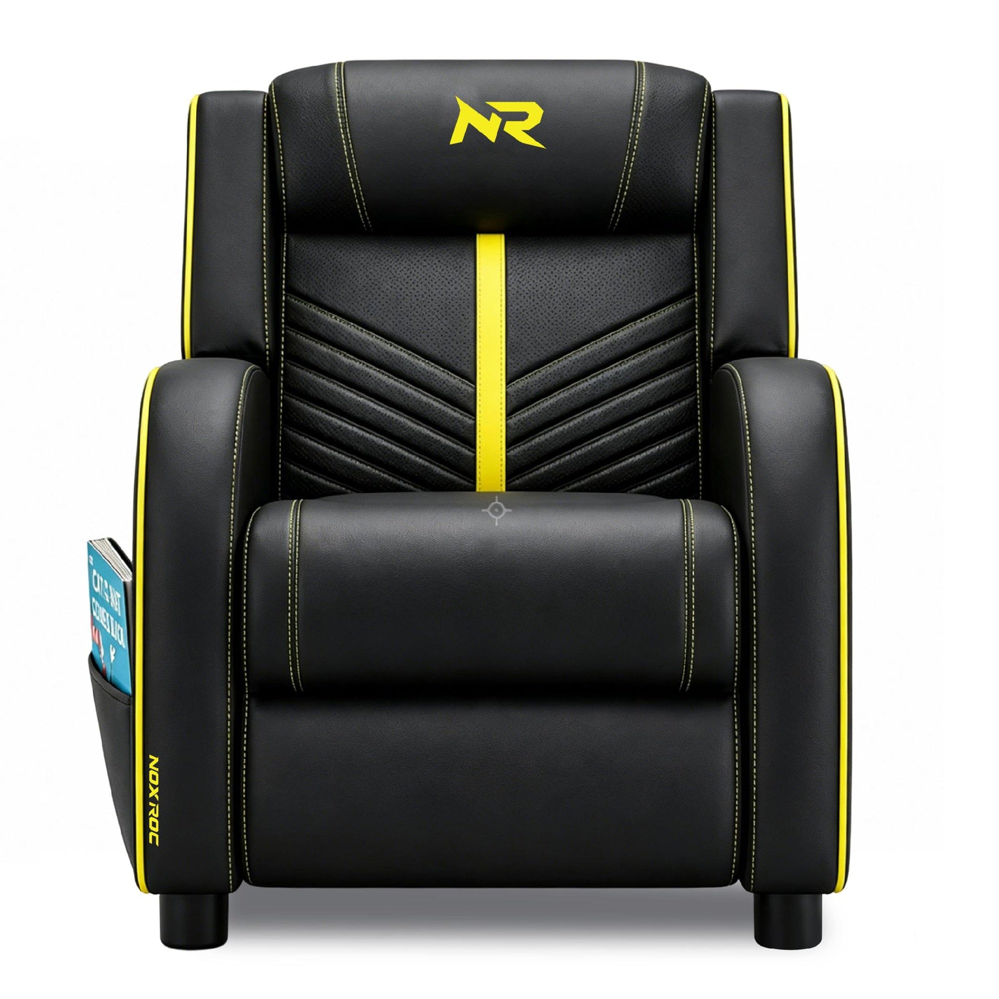 NoxRoc Gaming Recliner Chair, Racing Style Single PU Leather Sofa Modern Living Room Recliners Ergonomic Comfortable Home Theater Seating