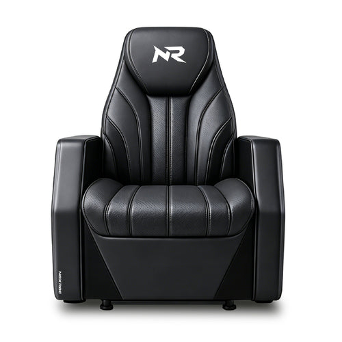 NoxRoc Gaming Recliner Chair, Built-in 2.1 Channel Stereo Speaker, Racing Style Single PU Leather Sofa Modern Living Room Recliners Ergonomic Comfortable Home Theater Seating