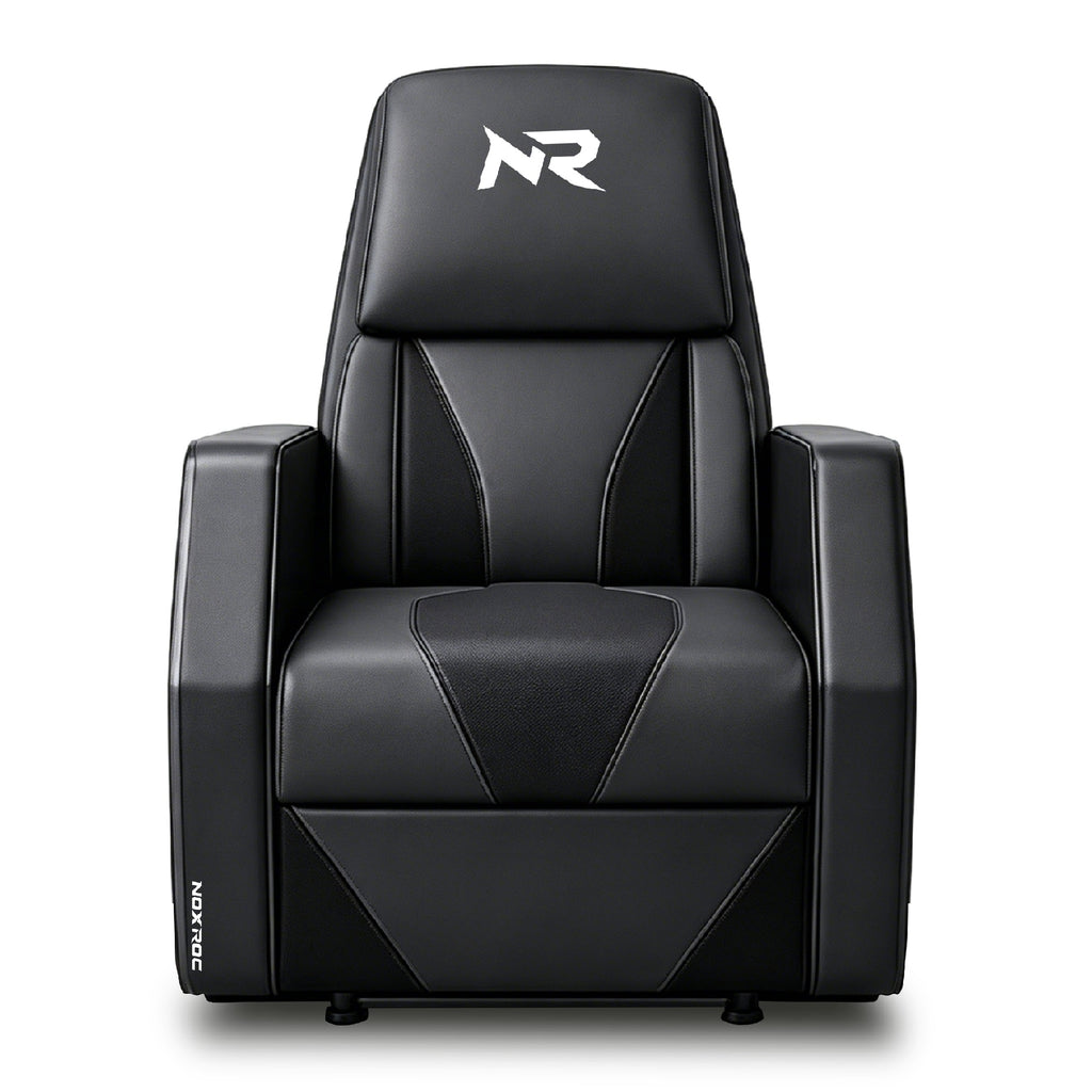 NoxRoc Gaming Recliner Chair, Built-in 2.1 Channel Stereo Speaker, Racing Style Single PU Leather Sofa Modern Living Room Recliners Ergonomic Comfortable Home Theater Seating