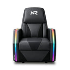 NoxRoc Gaming Recliner Chair, Built-in 2.1 Channel Stereo Speaker, RGB LED, Racing Style Single PU Leather Sofa Modern Living Room Recliners Ergonomic Comfortable Home Theater Seating