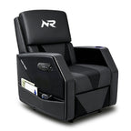NoxRoc Gaming Recliner Chair, Built-in 2.1 Channel Stereo Speaker, Racing Style Single PU Leather Sofa Modern Living Room Recliners Ergonomic Comfortable Home Theater Seating