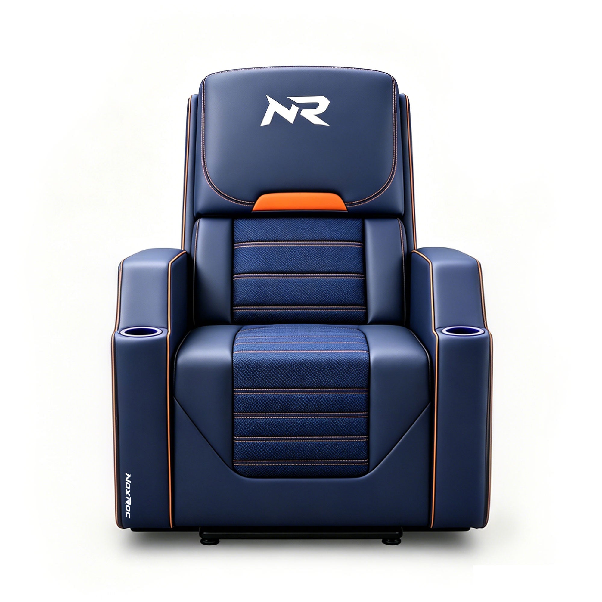 NoxRoc Gaming Recliner Chair, Built-in 2.1 Channel Stereo Speaker, Racing Style Single PU Leather Sofa Modern Living Room Recliners Ergonomic Comfortable Home Theater Seating