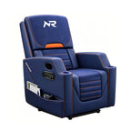 NoxRoc Gaming Recliner Chair, Built-in 2.1 Channel Stereo Speaker, Racing Style Single PU Leather Sofa Modern Living Room Recliners Ergonomic Comfortable Home Theater Seating