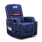 NoxRoc Gaming Recliner Chair, Built-in 2.1 Channel Stereo Speaker, Racing Style Single PU Leather Sofa Modern Living Room Recliners Ergonomic Comfortable Home Theater Seating